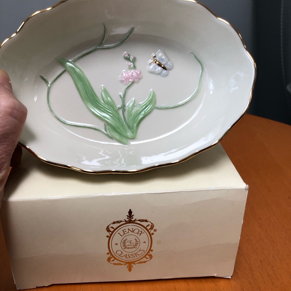 Lenox Butterfly Candy Dish vintage